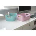 Factory direct-wholesale-Home Office plastic storage box Latch Box with carrying handle Sky blue pink customized OEM Blue